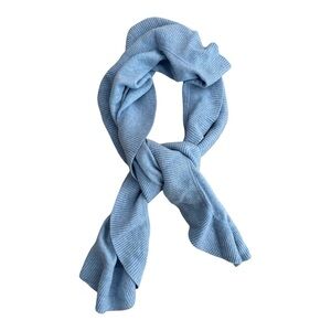 Claudia Nichole Cashmere Ruffled Light Blue Scarf